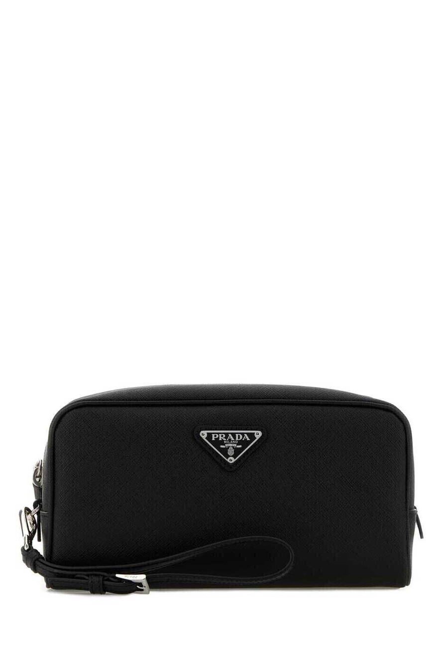 Prada Tessuto Accessories Pouch Black
